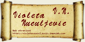 Violeta Nuculjević vizit kartica